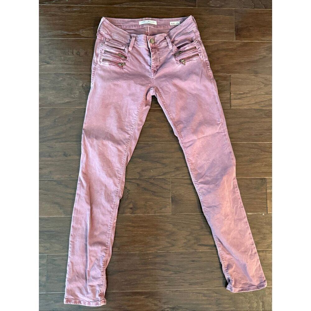 Mavi Jeans Blake Slim Boyfriend Mauve Purple Zipper Jeans size 28